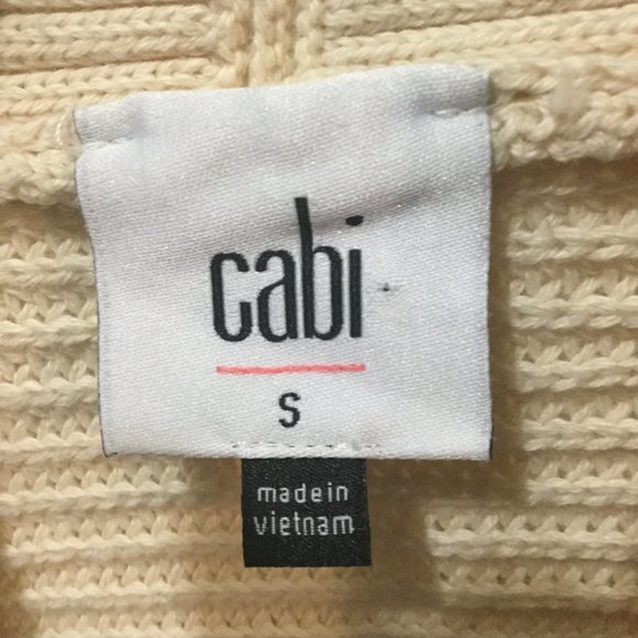 Cabi open front  knit cropped cardigan with multi colored sleeves size small - Picture 4 of 5